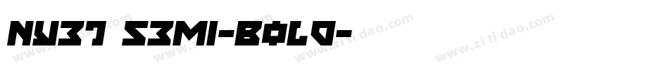 Nyet Semi-Bold字体转换